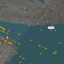 Imagem mostra rota do voo KTA1732, que desapareceu no mar antes de chagar ao destino final, Karachi - Flightradar / Reprodução