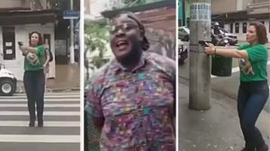 O jornalista Luan Araújo foi perseguido em outubro de 2022 por Carla Zambelli - Reprodução / TV Globo