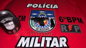 Arma apreendida em ação do 6º BPM, em Maragogi - Foto: Ascom PM