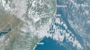 Imagem de satélite desta quinta-feira, 09 - Reprodução / Semarh