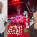 Imagem Traficantes apontados como integrantes da Comando Vermelho são capturados com drogas em escadaria, em Maceió