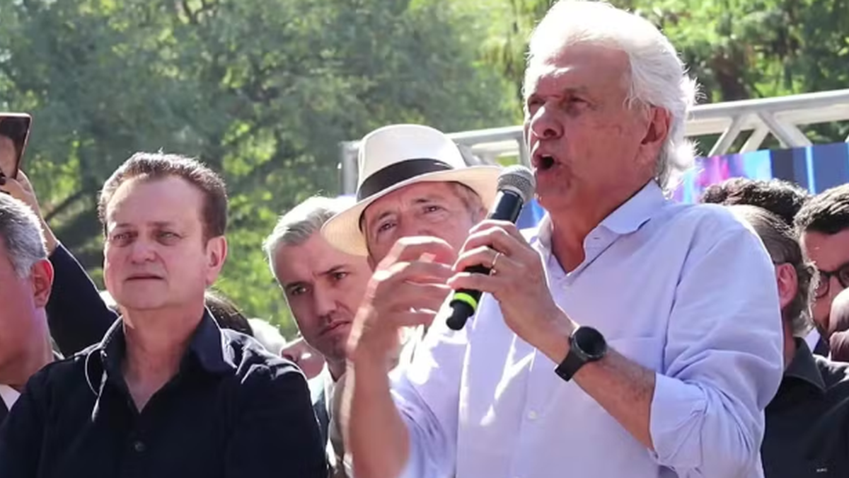 Caiado lança candidatura com foco em segurança pública e críticas ao PT