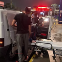 O bebê nasceu ainda sobre a ponte. A PRF (Polícia Rodoviária Federal) interrompeu o trânsito para facilitar o atendimento - Foto: Reprodução
