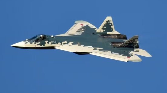 Su-57 em voo - Ministério da Defesa da Rússia