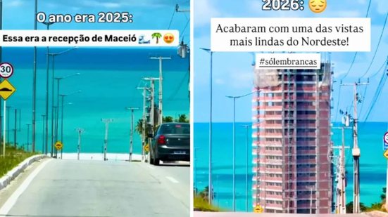 Viralizou: vídeo mostra como construção mudou paisagem da capital alagoana