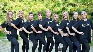 Xuxa no ensaio com suas ex-paquitas para a turnê — Foto Blad Meneghel