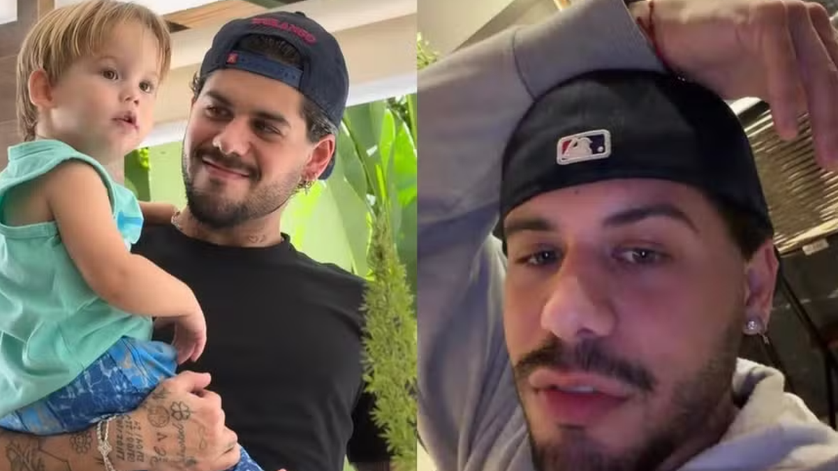 Zé Felipe é denunciado ao MP após vídeo polêmico com filho pequeno