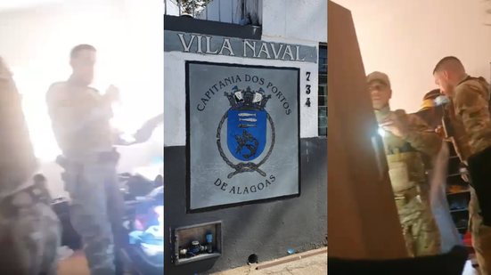 Mandado foi executado na Vila Naval da Marinha do Brasil, localizada no bairro do Poço, em Maceió. - Foto: Reprodução