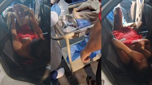 Motorista de aplicativo ajuda em parto durante corrida e leva mãe e bebê para maternidade em Maceió - Foto: Reprodução