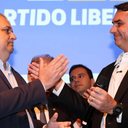 O deputado Alfredo Gaspar (PL-RN) e o senador Flávio Bolsonaro (PL-RJ) - Beto Barata/PL
