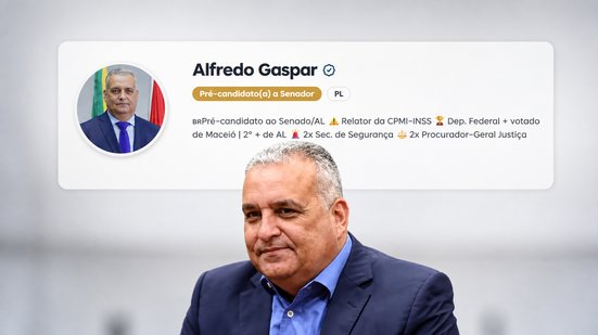 Imagem Anunciado como vice de Flávio Bolsonaro, Alfredo Gaspar ganha 220 mil seguidores no Instagram