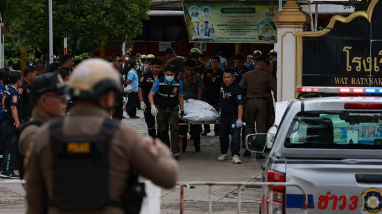 Adolescente mata avós, invade escola atirando e deixa mais 6 mortos na Tailândia - Foto: Inteligência Artificial