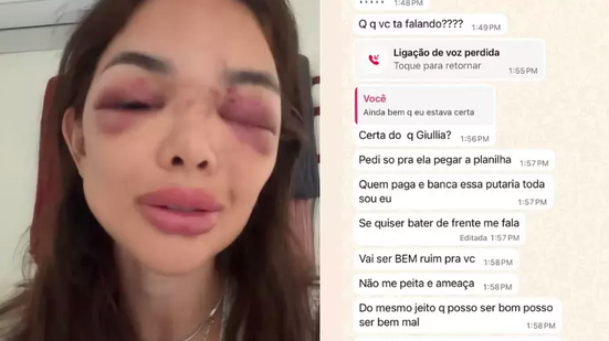 Imagem Esposa divulga mensagens de ameaça de empresário preso por agressão em SP: 'Posso ser bem mal'