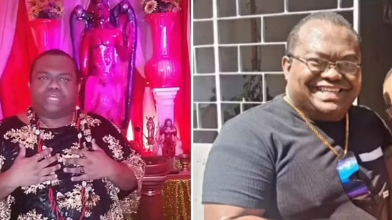 Luciano Victor Melo de Sousa, de 38 anos, foi baleado em uma oficina onde havia parado para remendar o pneu do carro. Outro homem foi baleado na ação criminos - Foto: Reprodução