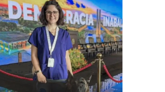 Vitória foi mordida no pescoço por um pastor-belga na terça (18) - Foto: Reprodução