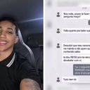 Carlos Coutinho e a conversa com a passageira - Arquivo pessoal / Carlos Coutinho