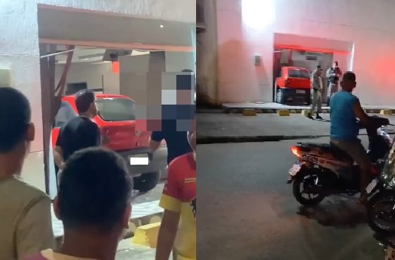 Vídeo: carro desgovernado provoca destruição ao invadir agência bancária no interior de AL