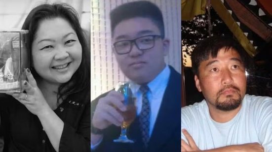 Claudia Hitomi Shimada Furuyama (mãe), Rafael Furuyama (filho) e Marcos Alberto Furuyama (pai) - Reprodução / Redes sociais