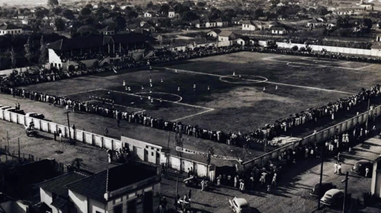 Estádio Juca Ribeiro em 1966 - Divulgação / Arquivo Público de Uberlândia