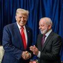 Imagem de arquivo do encontro presencial entre o presidente brasileiro Lula e Donald Trump, presidente dos EUA - Flickr / Casa Branca
