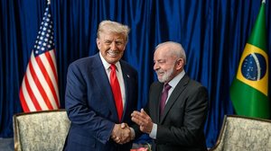 Imagem de arquivo do encontro presencial entre o presidente brasileiro Lula e Donald Trump, presidente dos EUA - Flickr / Casa Branca
