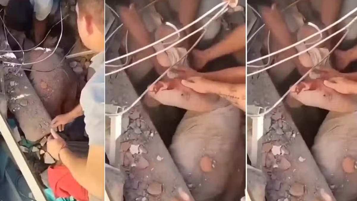 VÍDEO: mãe protege bebê com o próprio corpo e é resgatada viva na Colômbia
