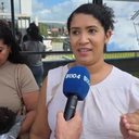 Maysa (à direita), mãe da menina atacada em União dos Palmares. Cabelo da menina foi cortado com uma faca pela mulher, que foi presa em flagrante - Izael Nascimento / BR104