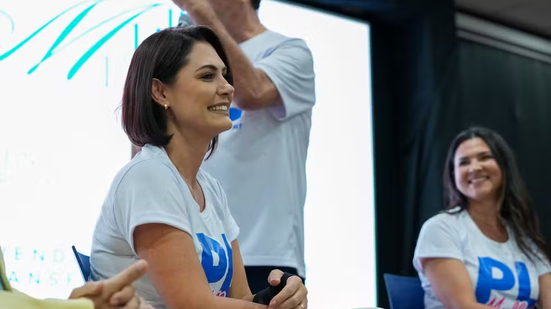 Michelle Bolsonaro durante evento do PL - Foto: Flickr/PL