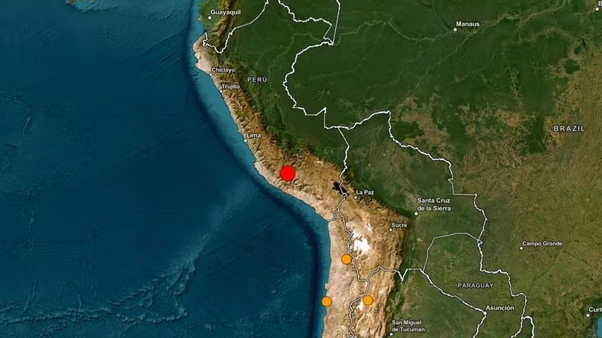 Terremoto de magnitude 6,7 atinge o Peru