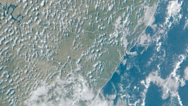 Confira a previsão do tempo para todo estado de Alagoas nesta quarta-feira (12)