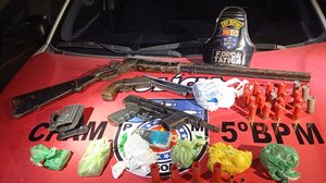 PM apreende drogas, armas e munições em grande operação na parte alta de Maceió - Foto: Cortesia