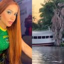 Viviane Batidão e equipe sofrem acidente de lancha no retorno de show em Oeiras do Pará - Foto: Redes Sociais