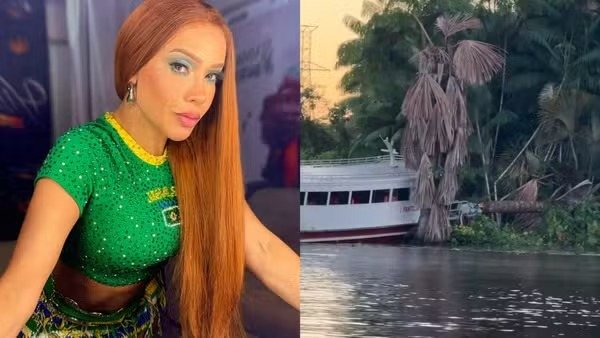 Viviane Batidão e equipe sofrem acidente de lancha no retorno de show em Oeiras do ParáFoto: Redes Sociais