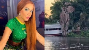 Viviane Batidão e equipe sofrem acidente de lancha no retorno de show em Oeiras do Pará - Foto: Redes Sociais