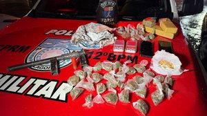 Operação da Polícia Militar apreende mais de 1,5 kg de drogas e prende quatro suspeitos em Maceió - Foto: Cortesia/PM