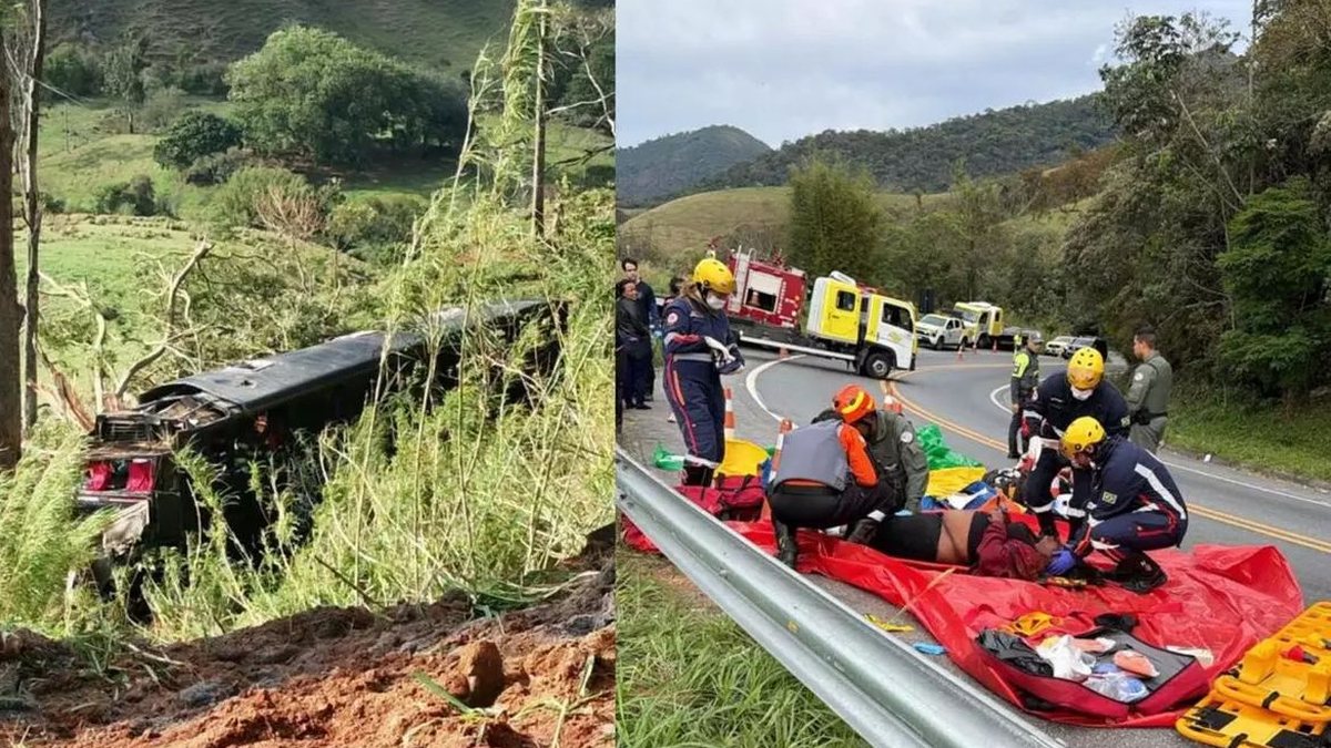 Cinco pessoas morrem em acidente com ônibus no interior de SP