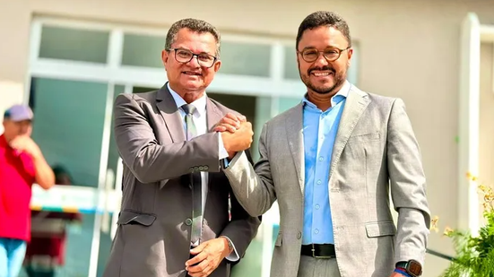 Prefeito de Maribondo, Bruno Teixeira e do vice-prefeito, Ubiratan Nunes - Foto: Reprodução/Redes sociais