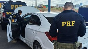Carro roubado em 2023 é recuperado pela PRF após abordagem em São Miguel dos Campos - Divulgação / PRF