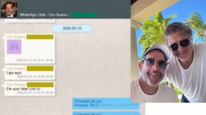 Ciro Soares enviou foto com Gonet a Vorcaro e disse 'Liga aqui. Ele quer falar com vc' - Reprodução