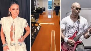 Desabamento de muro entre casas de Simone Mendes e Léo Stuart causou alagamento em residência do músico - Reprodução / Instagram | Arquivo pessoal