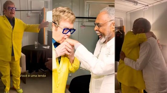 Elton John exalta Gilberto Gil: 'Você é uma lenda e um homem brilhante' - Reprodução / Instagram