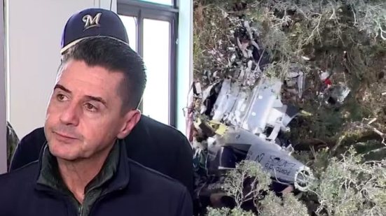 Empresário Olívio Beltrão Júnior foi convidado a viajar de helicóptero com cantor Rick - NSC TV / Reprodução