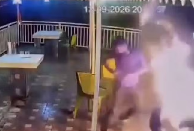 VÍDEO: noiva é surpreendida por explosão de churrasqueira durante lua de mel