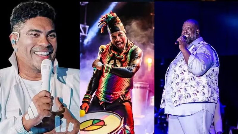 Festival de Verão 2027 terá encontro exclusivo de Timbalada e Olodum; Péricles, Marina Sena e mais completam grade de atraçõesDivulgação /Marithê do Céu | Reprodução / Tácio Moreira / Macaco Gordo | Divulgação