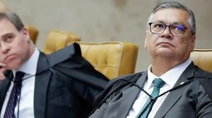 Os ministros André Mendonça e Flávio Dino - Felipe Sampaio / STF