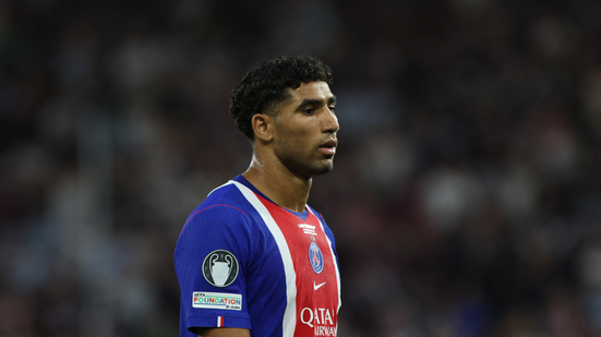 Hakimi é capitão da seleção do Marrocos e lateral-direito do PSG - Fotoarena / Folhapress