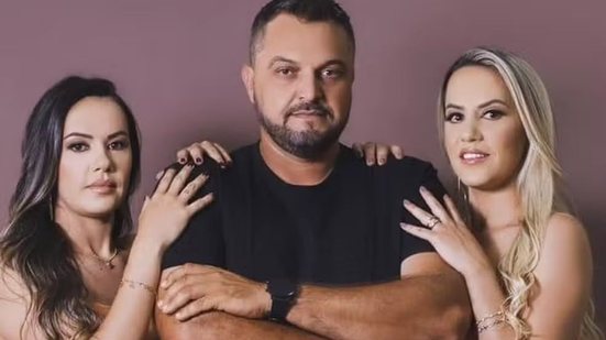 Lara Alves Rueda, de 35 anos, vive trisal com a irmã gêmea e agricultor, em Goiás - Arquivo pessoal / Maycon Rueda