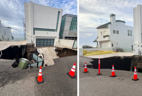 Vídeo: cratera ameaça engolir mansão de R$ 53 milhões de Nicolas Cage em Malibu