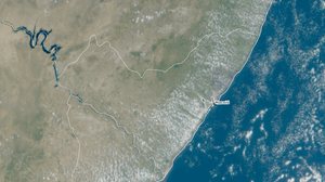 Imagem de satélite disponibilizada nesta segunda-feira, 07 - Reprodução / cptec / inpe.br