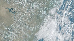 Imagem de satélite disponibilizada nesta quarta-feira, 09 - Reprodução / cptec / inpe.br